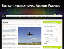 Tablet Screenshot of belfastinternationalairportparking.com
